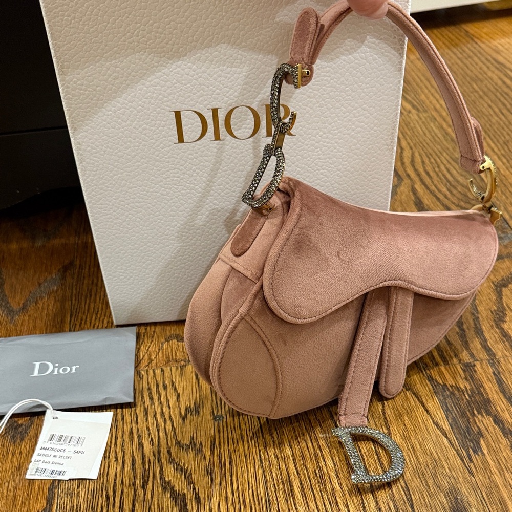 Dior Dark Sienna Mini Saddle Bag